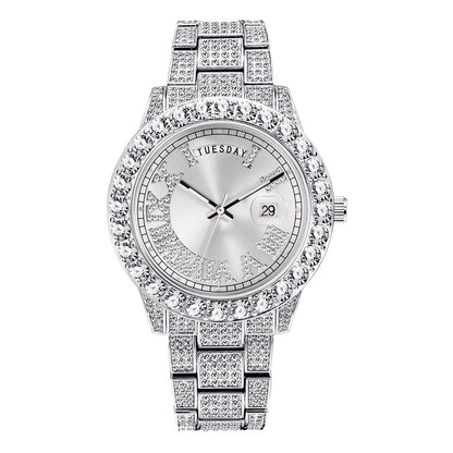 Diamond Water Ghost Week Calendar Men's Watch