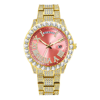 Diamond Water Ghost Week Calendar Men's Watch