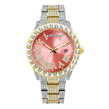 Diamond Water Ghost Week Calendar Men's Watch